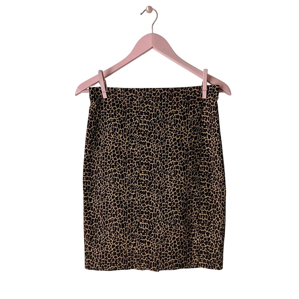 J. Crew Leopard Print Skirt
